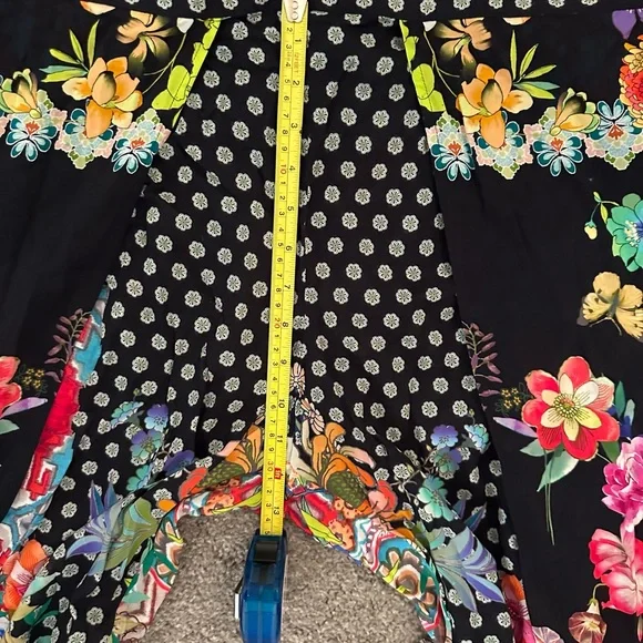 Johnny Was Multicolor Floral Patchwork Pants - Picture 7 of 14